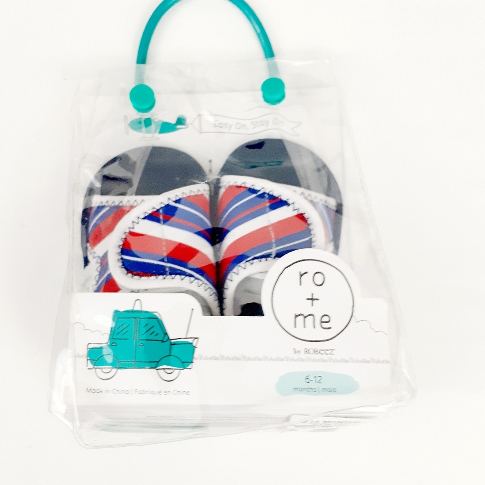 Ro + Me By Rebeez Baby Boy Red/White Sandals Shoes Sz 6-12 M